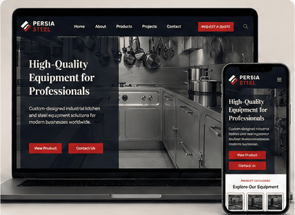 Persia Steel Industrial Website